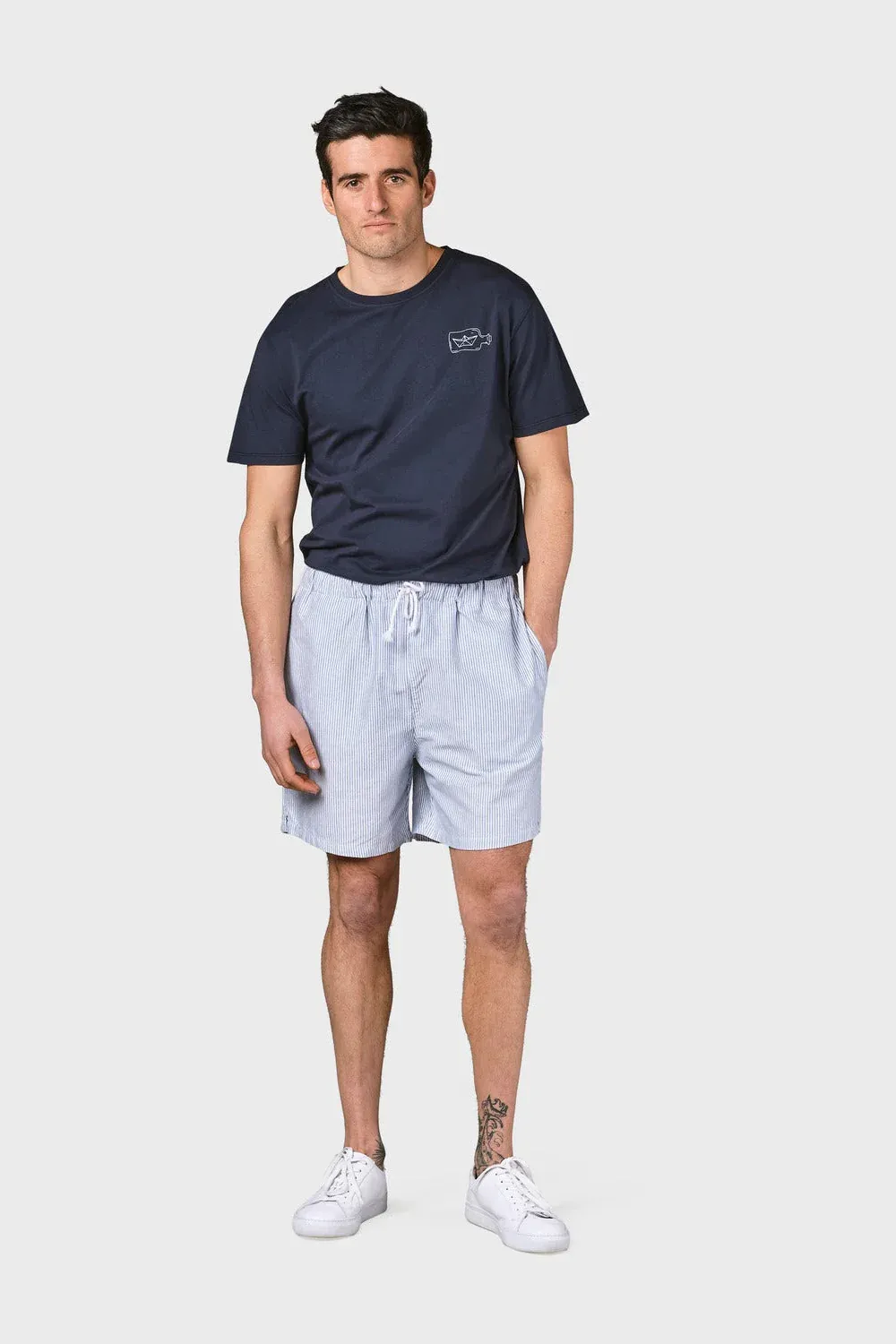 Klitmøller Collective M Bertram Shorts Gots White/Navy